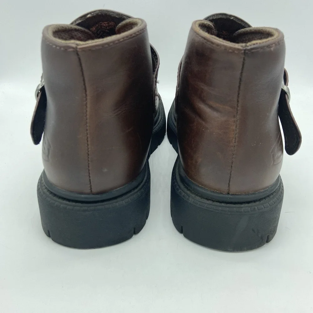 Skechers Mens 8 Boots Vintage SN6909 Chunky Platform Leather Y2K Grunge Gorpcore